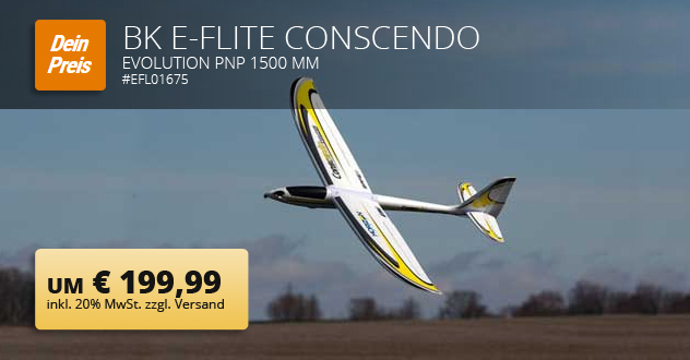 BK E-Flite Conscendo Evolution PNP 1500 mm