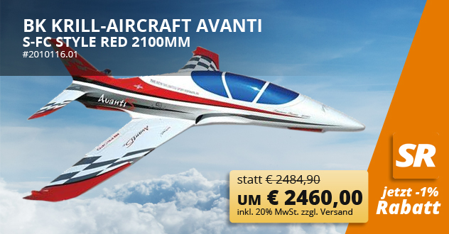 BK Krill-Aircraft Avanti S-FC Style Red 2100mm