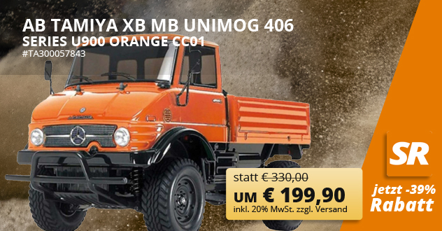 AB Tamiya XB MB Unimog 406 Series U900 orange CC01