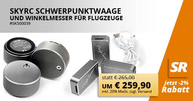 SkyRC Schwerpunktwaage und Winkelmesser für Flugzeuge
