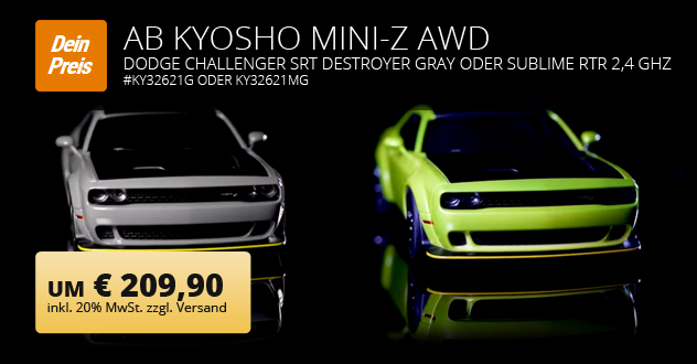 AB Kyosho Mini-Z AWD Dodge Challenger
