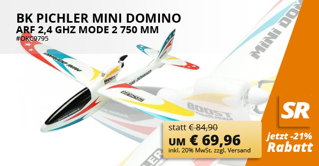 BK Pichler Mini Domino ARF 2,4 GHz Mode 2 750 mm