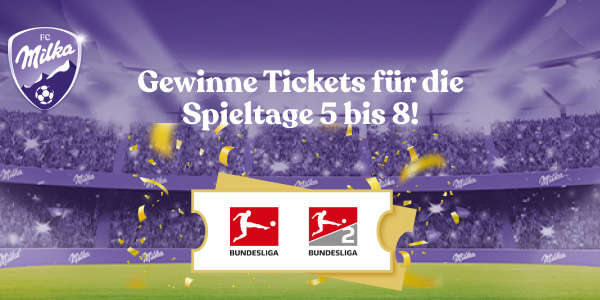 Gewinne Tickets für die Spieltage 5 bis 8!
