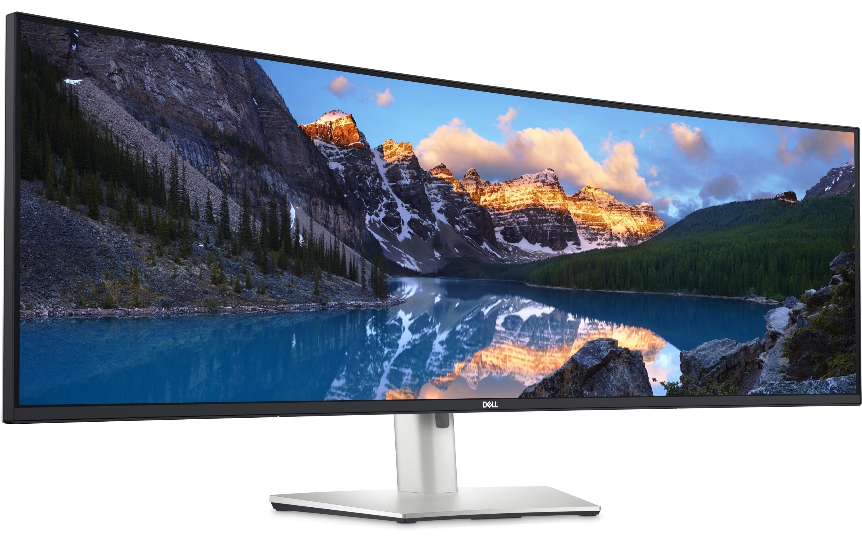 DELL UltraSharp U4924DW 124,5 cm (49" ) 5120 x 1440 Pixel 5K Ultra HD LCD Schwarz - Silber [Energieklasse G] (DELL-U4924DW)