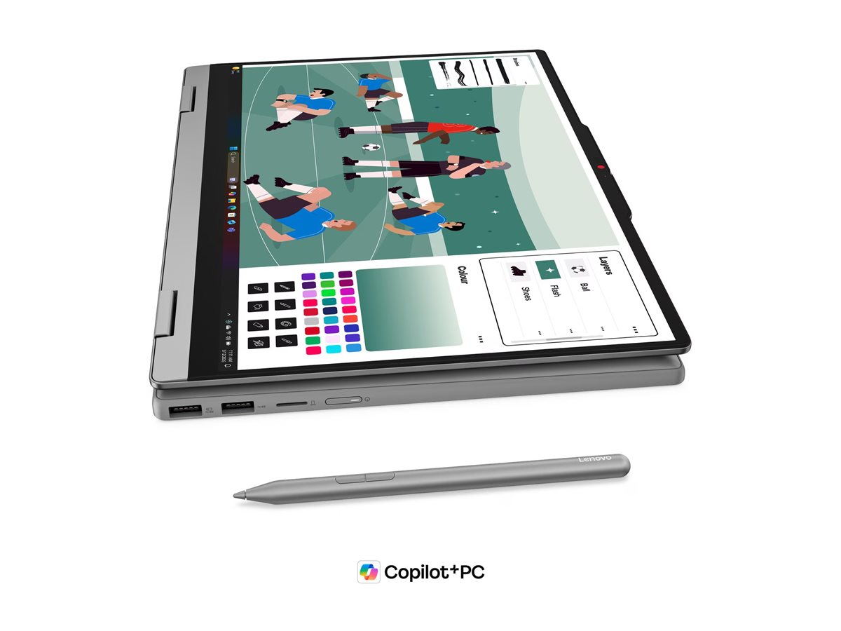 Lenovo IdeaPad 5 2-in-1 14Q8Y11 14" Touch Snapdragon X2 Plus 32 GB RAM 1 TB SSD Win 11 Copilot+PC Luna Grey