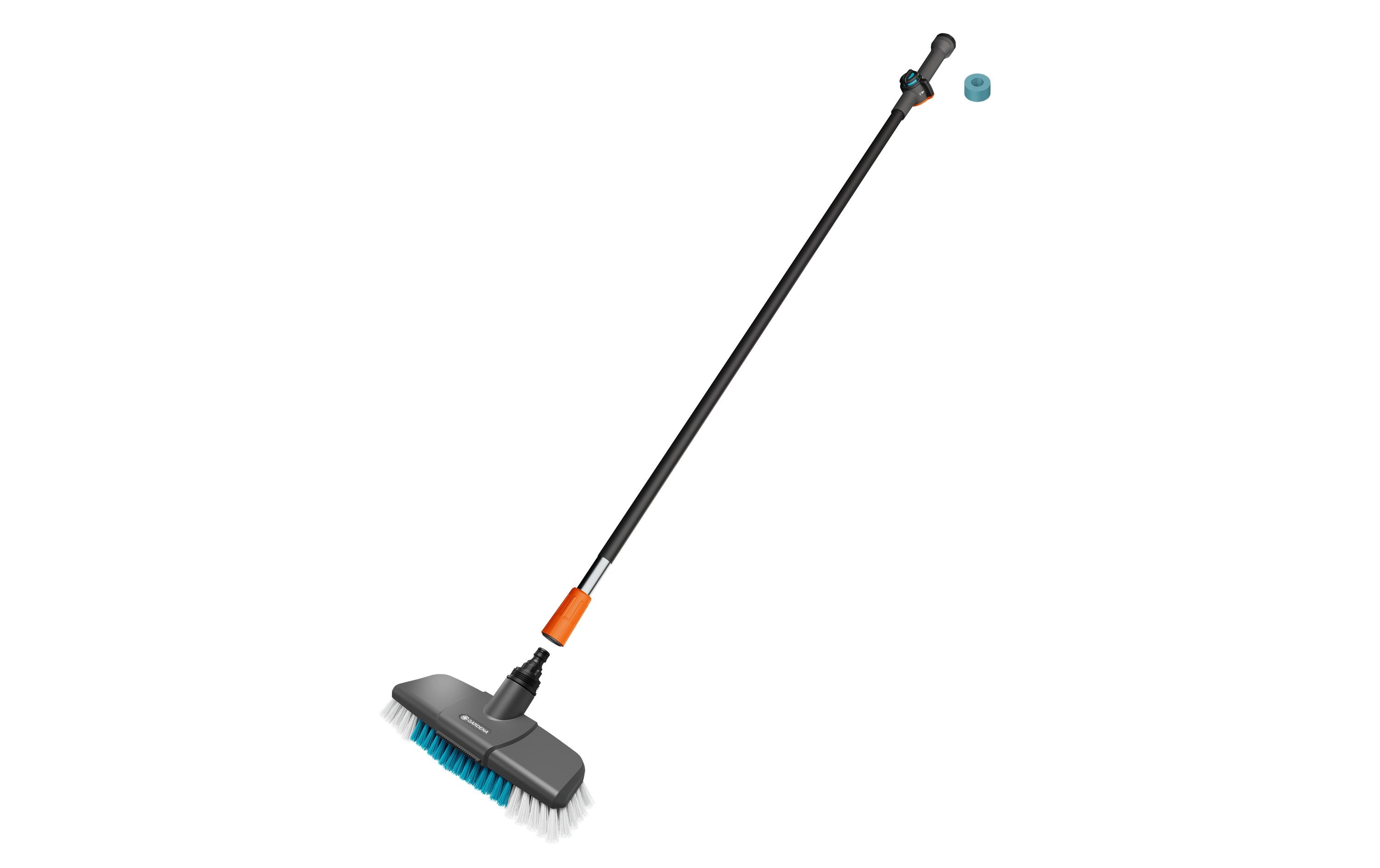 Gardena Cleansystem Wasch-Set Stiel hard Blau Grau