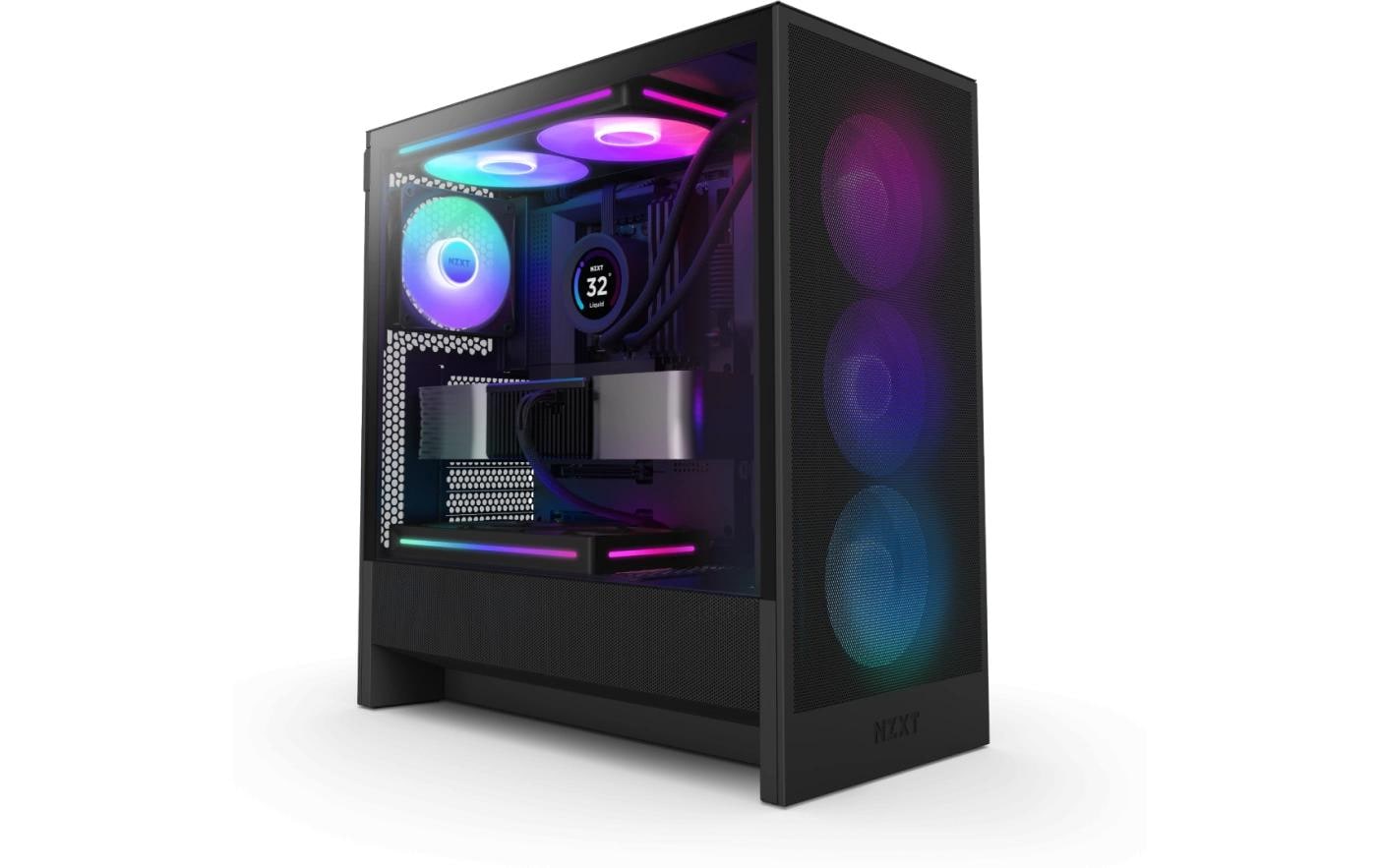 NZXT H5 Flow RGB Midi Tower Schwarz