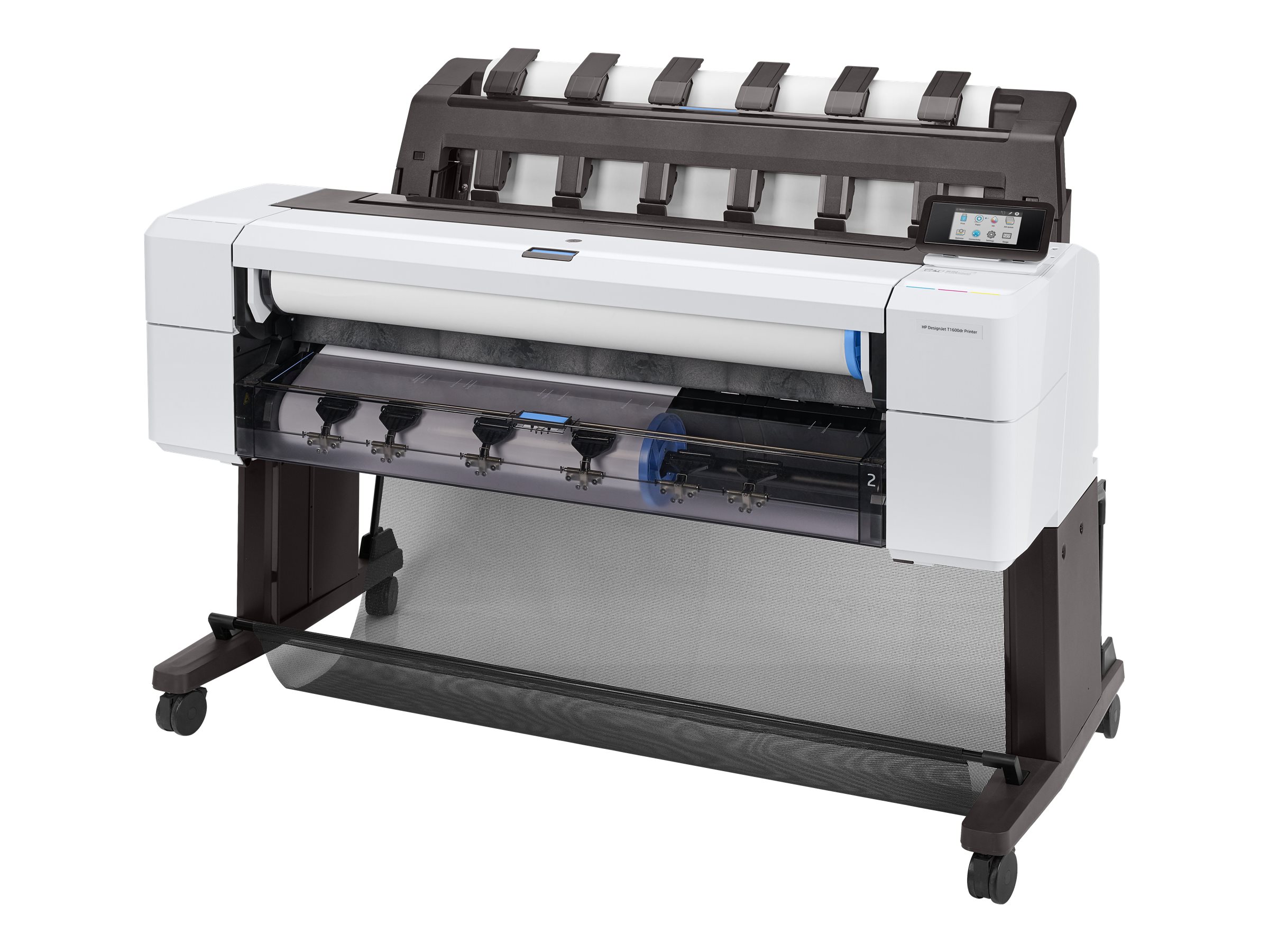 HP DesignJet T1600dr 36" Großformatdrucker Tintenstrahl 2400 x 1200 dpi 2 Rollen Gigabit LAN Schwarz, Weiß