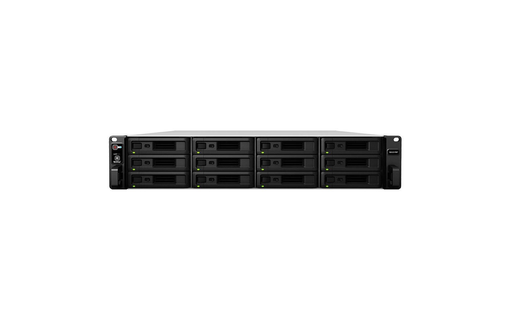 Synology RX1217Rp Speichergehäuse 12 Schächte SATA 6 Gb/s 2U Schwarz