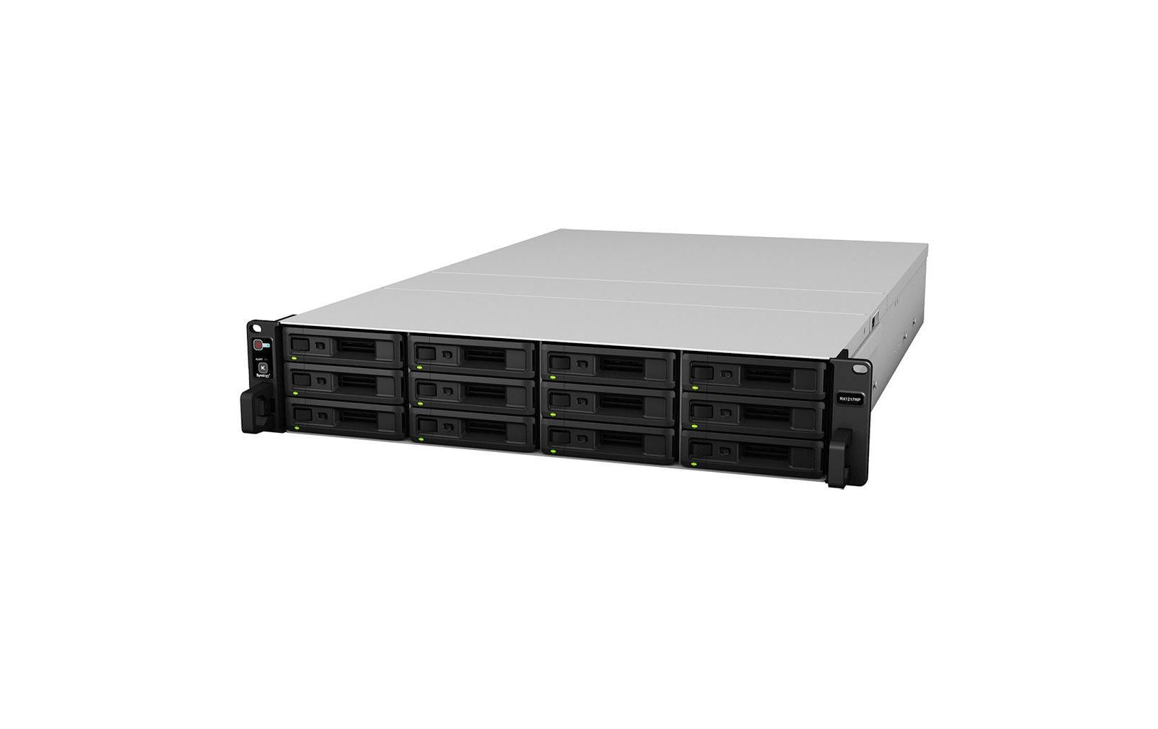 Synology RX1217Rp Speichergehäuse 12 Schächte SATA 6 Gb/s 2U Schwarz
