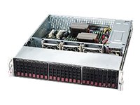 Supermicro SC216 BAC-R920LPB Servergehäuse 2U 24 Hot-Swap Bays 920 Watt Schwarz