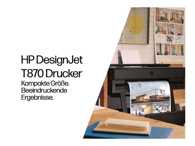 HP DesignJet T870 24" Großformatdrucker Schwarz