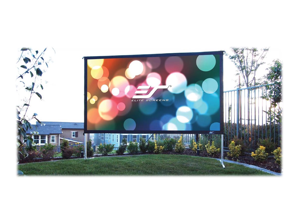 Elite Screens Yard Master 2 OMS180H2-DUAL Projektionsleinwand 180" 16:9 WV-Dual Silber, Weiß