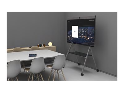 Neat Neat Board Rolling Floor Stand für 65" Displays Silber, Schwarz