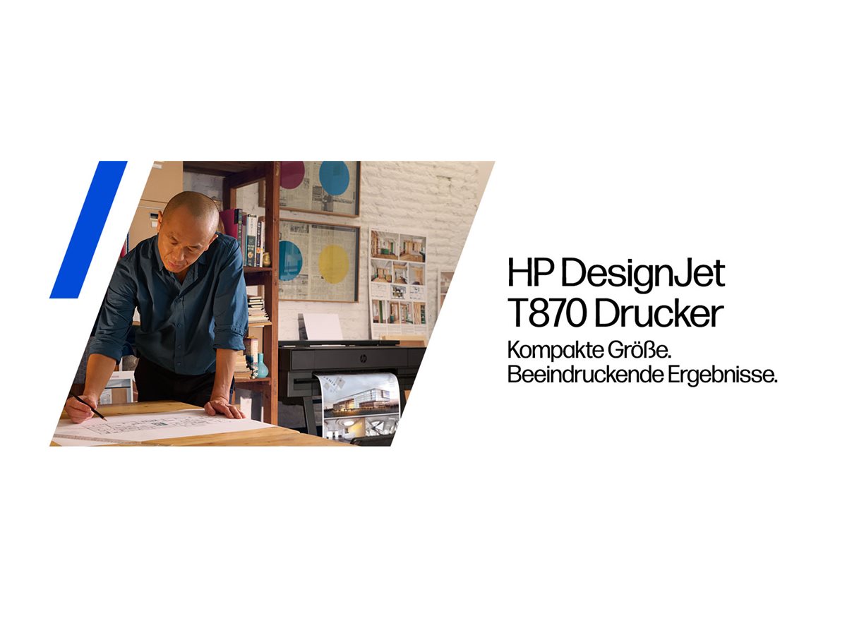 HP DesignJet T870 24" Großformatdrucker Schwarz