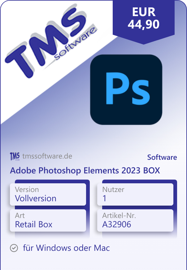 Adobe Photoshop Elements 2023 BOX 