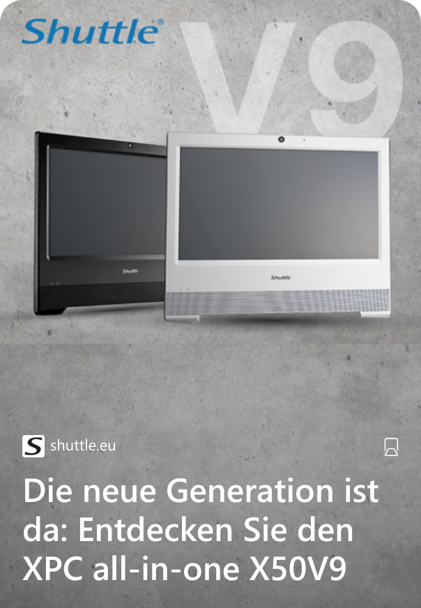 Die neue Generation ist da: Entdecken Sie den XPC all-in-one X50V9 