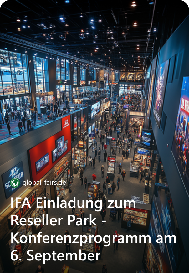 IFA Einladung zum Reseller Park - Konferenzprogramm am 6. September 