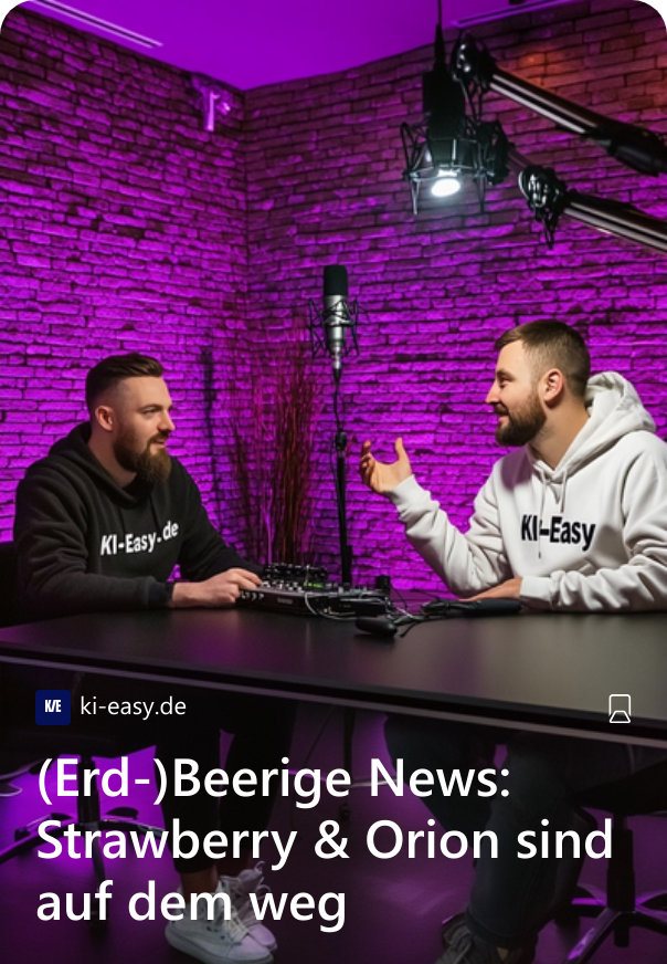 (Erd-)Beerige News: Strawberry & Orion sind auf dem weg 