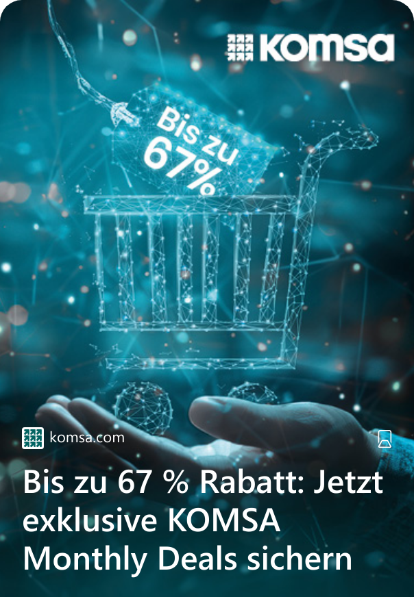 Bis zu 67 % Rabatt: Jetzt exklusive KOMSA Monthly Deals sichern 