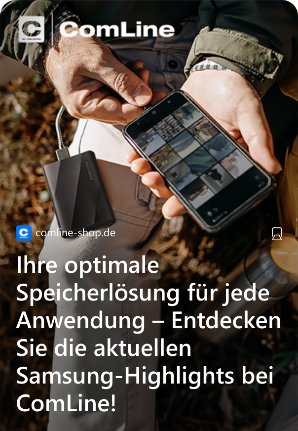 Ihre optimale Speicherlösung für jede Anwendung – Entdecken Sie die aktuellen Samsung-Highlights bei ComLine! 