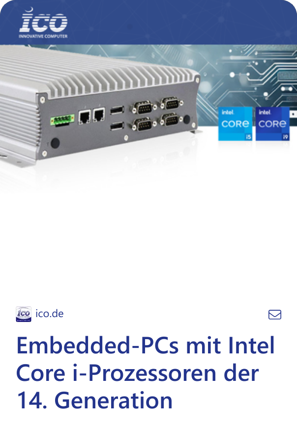 Embedded-PCs mit Intel Core i-Prozessoren der 14. Generation 