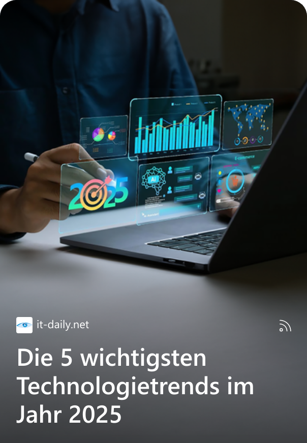 Die 5 wichtigsten Technologietrends im Jahr 2025 Mit den „TechnoVision Top 5 Tech Trends to Watch in 2025“ stellt Capgemini fünf Schlüsseltechnologien vor, die im kommenden Jahr einen neuen Reifegrad erreichen werden. Der Fokus auf KI und generative KI (Gen AI) wird dabei sowohl von Führungskräften auf der ganzen Welt als auch von Risikokapitalgebern geteilt. „Letztes Jahr haben Capgeminis Top 5 Tech Trends die Entstehung kleinerer Gen-AI-Sprachmodelle und KI-Agenten vorhergesagt; beides wurde zur Realität. Wir haben auch auf die Bedeutung der Post-Quanten-Kryptographie hingewiesen, was durch die Veröffentlichung der Standards des National Institute of Standards and Technology im vergangenen Sommer bestätigt wurde. Und wie erwartet standen Halbleiter im Jahr 2024 im Mittelpunkt des Interesses, wobei die massive Nutzung von KI und generativer KI sowie Veränderungen in der Marktdynamik zu bedeutenden Entwicklungen führten“, erklärt Pascal Brier, Chief Innovation Officer bei Capgemini und Mitglied des Group Executive Committee. „2025 werden KI und generative KI einen großen Einfluss auf die Agenden der Unternehmen und auch auf viele angrenzende Technologiebereiche wie Robotik, Lieferketten oder den Energiemix von morgen haben.“ 1. Generative KI: Von Copiloten zu logisch denkenden KI-Agenten Die generative KI tritt nun in die Phase der „Agentifizierung“ ein, in der sich KI-Systeme von der Bewältigung isolierten Aufgaben hin zu spezialisierten, vernetzten Agenten entwickeln. Tatsächlich sehen 32 Prozent von 1.500 weltweit befragten Top-Führungskräften in einer noch unveröffentlichten Umfrage des Capgemini Research Institute KI-Agenten als den wichtigsten Technologietrend im Bereich Daten und KI für 2025. Dank der zunehmenden Fähigkeiten des logischen Denkens in Gen-KI-Modellen werden diese autonomer arbeiten und gleichzeitig zuverlässigere, evidenzbasierte Ergebnisse liefern. Sie werden in der Lage sein, Aufgaben wie Lieferketten und vorausschauende Wartung (Predictive Maintenance) ohne ständige menschliche Aufsicht zu