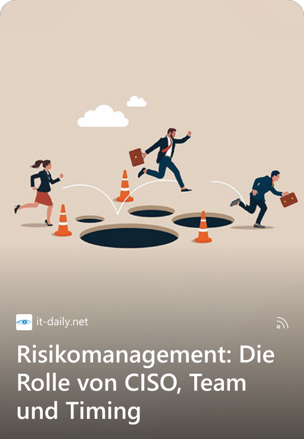 Risikomanagement: Die Rolle von CISO, Team und Timing Integriertes Risikomanagement stützt IT-Assets in Unternehmen nachhaltig. Dabei geht es weniger um die Risikobehandlung selbst als vielmehr um Prävention und Weiterentwicklung. Unternehmerisches und verantwortungsvolles Handeln heißt auch aktives Risikomanagement. Oder? Reden wir in der IT wirklich noch über die Bedeutung von Risikomanagement? Unter Risikomanagement versteht man allgemein hin den Prozess der kontinuierlichen Identifikation, Analyse, Bewertung und Behandlung von Risiken. Kurzum: Die Augen und Ohren offenzuhalten und möglichen Vorfällen vorzubeugen. Gerade in Zeiten erhöhter Cyberangriffe eine Herausforderung für IT-Verantwortliche. Damit das nicht zufällig und planlos geschieht, unterstützt methodisch ein Risikomanagement System, das die schutzbedürftigen Werte des Unternehmens benennt und dessen Risiken samt Eintrittswahrscheinlichkeit und Auswirkungsgrad transparent aufzeigt. So werden die Schutzziele Vertraulichkeit, Integrität und Verfügbarkeit sichergestellt. Bestenfalls mit einer Software oder App. Risikomanagement beschreibt verantwortungsvolles und unternehmerisches Handeln und fördert den guten Schlaf der IT-Verantwortlichen. Im Fokus stehen zielgerichtet nur die relevanten Risiken, priorisiert nach Eintrittswahrscheinlichkeit und Auswirkungsgrad. Das aktive Risikomanagement stellt deswegen eine Entscheidungsgrundlage für ein effizientes Handeln dar. IT-Verantwortliche erhalten eine Priorisierung der potenziellen Gefahrenquellen für Ihre Infrastruktur. Welche Rolle spielt die Diskussion um den richtigen Zeitpunkt? Informationstechnologie nimmt eine stetig wachsende Rolle in der Unterstützung von Unternehmensprozessen ein. Gleichzeitig steigen akute Bedrohungen, die einen zielführenden Umgang mit den Risiken abverlangen. Allein schon das über allen Firmen schwebende Damoklesschwert der Verschlüsselung durch Ransomware, benötigt einen nachhaltigen Umgang durch Identifikation von Schwachstellen und Risiken, deren Eintrittswahrscheinlichkeit und